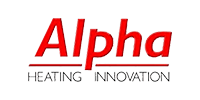 alpha heating innovation logo transparent gas fast